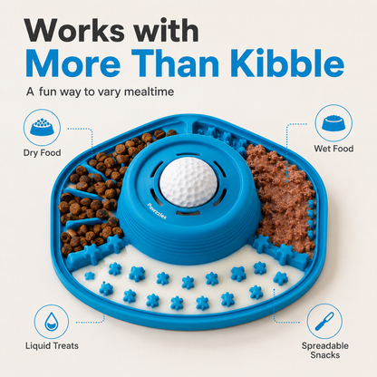 PawLove™ 3-in-1 Interactive Slow Feeder Bowl
